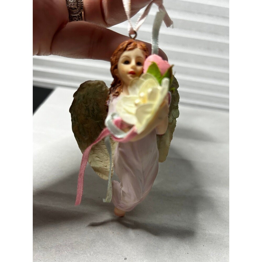 Vintage 1999 Ornament Angel with Wings and Ribbon by House of Lloyd